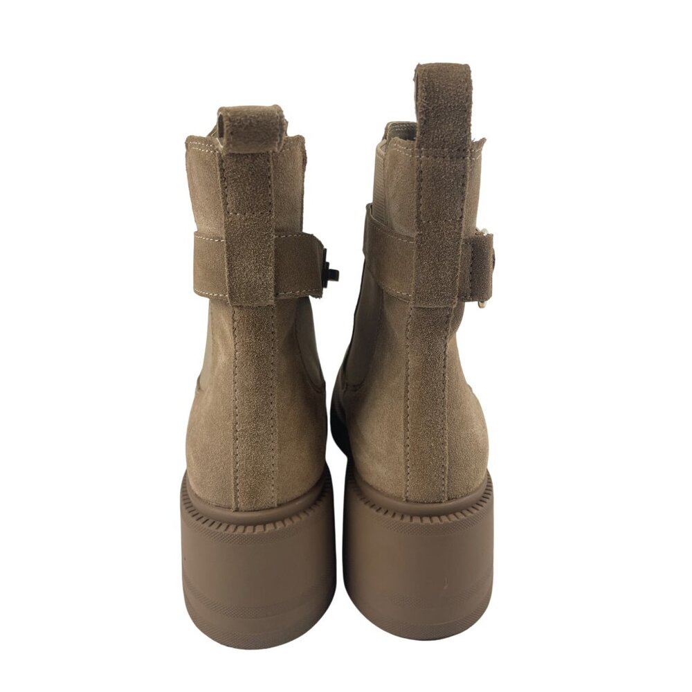 Steve Madden Women's Size 9 Gates Chunky Lug Sole Platform Chelsea Boot Tan - Picture 5 of 13